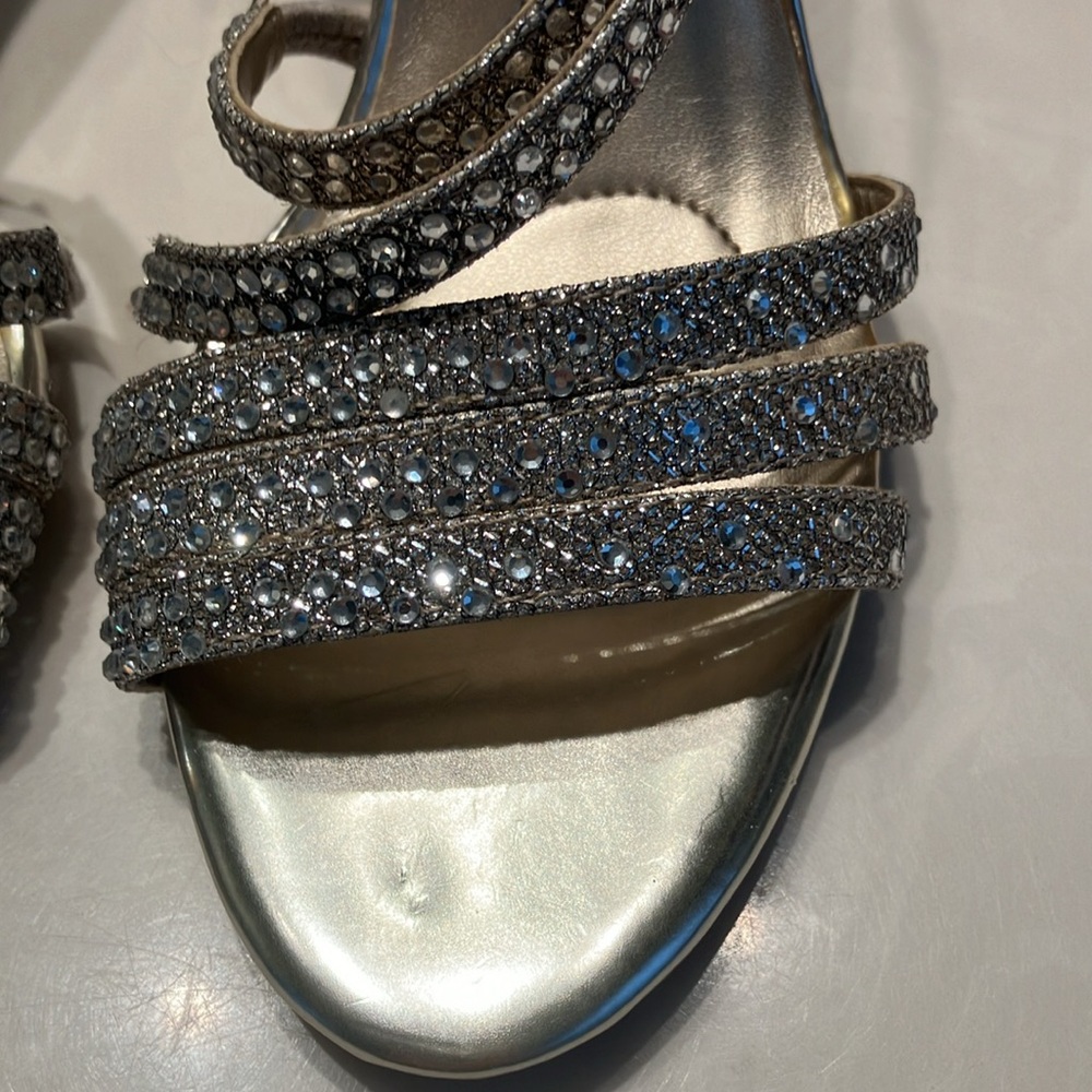 VGUC Sparkly Strappy Rinestone Heels - Picture 9 of 10
